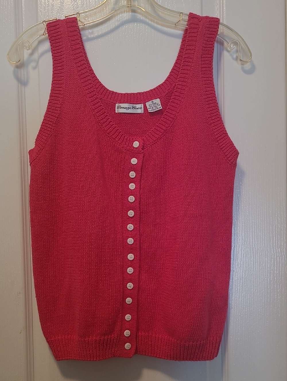 Beautiful Pink Sleeveless Scoop Neck Top Small NWOT